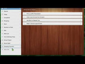 Getting Started with Wunderlist - Drag & Drop