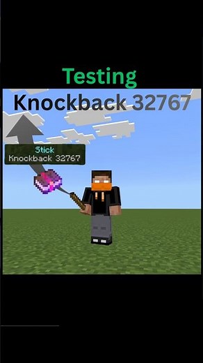 Testing Knockback 32767 | Minecraft Bedrock