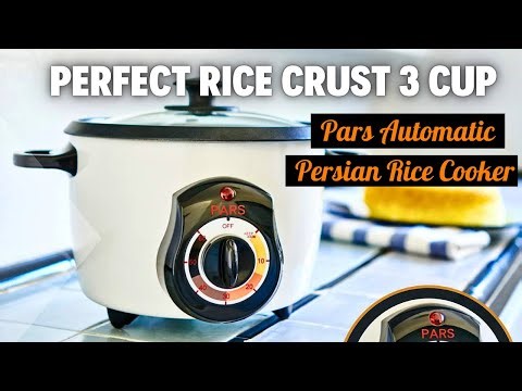 Pars Automatic Persian Rice Cooker | Tahdig Rice Maker Perfect Rice Crust 3 Cup