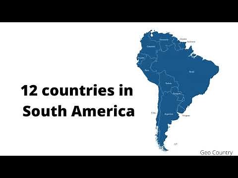 List of countries in South America in alphabetical order