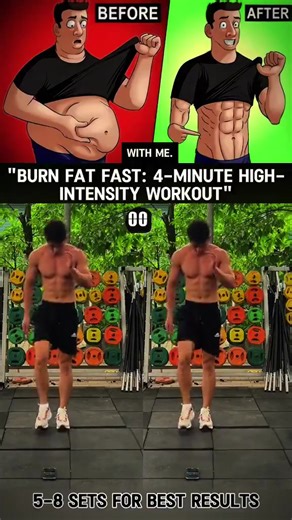 17M views · 78K reactions | Burn fat fast: 4-minute high intensity workout  | EFitnessHelp | Facebook