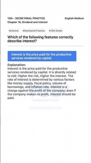 Understanding Interest in Secretarial Practice 12th