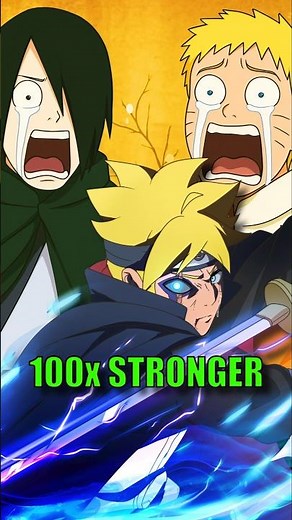 How did Boruto get 100x stronger with just 3 years of training?
