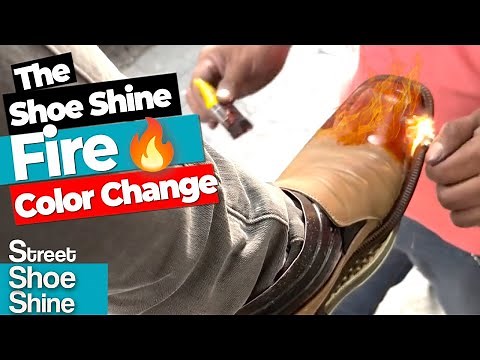 Melt INK my Shoes - BEST Shoe Shine Fire Mexico #asmr #mx #zapatos #shoes