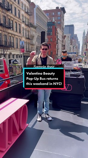 Valentino Beauty Pop-Up Bus Experience in NYC