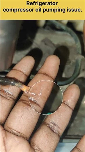 There is an issue with the fridge compressor oil pumping.