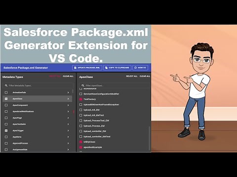 Salesforce Package.xml Generator extension for VS code.