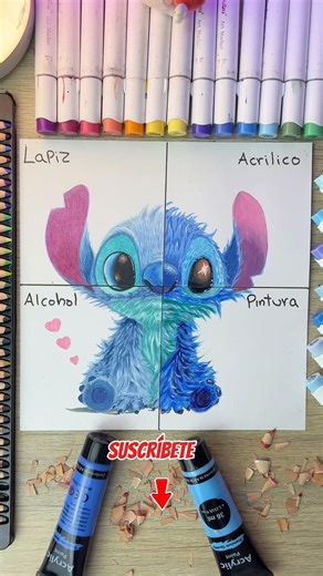 Drawing STITCH but with PAINT 🎨 #stitch #drawings #drawing