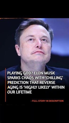 NewsTigo on Instagram: "**ELON MUSK ISSUES WORRYING PREDICTION ABOUT 'LIVING FOREVER' AS HE SAYS REVERSE AGEING 'IS HIGHLY LIKELY'** Tech billionaire Elon Musk has sent "shockwaves" through the scientific community after making a "staggering" new claim about the future of human biology. During a "no-holds-barred" live-streamed event in early 2026, the Tesla and SpaceX CEO revealed that he believes "biological age reversal" is not just a sci-fi fantasy, but a "highly likely" reality that could be