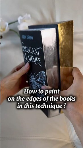 How to make Hidden Fore Edge Painting tutorial part1-painting #bookart #tutorial #booklover #artist