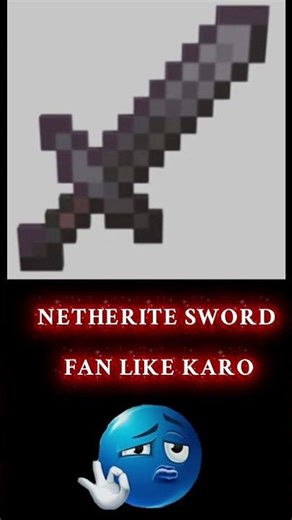 DIAMOND SWORD VS NETHERITE SWORD #minecraft #trending #viral #diamond