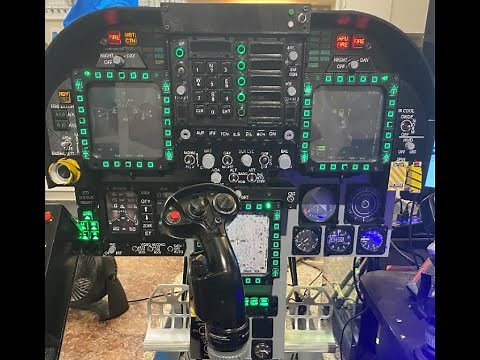 3D printed F/A-18c Hornet Cockpit Front Panel for DCS World VR play