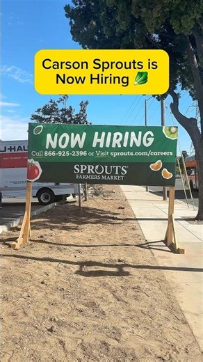Carson Sprouts is officially NOW HIRING! 🥬 🎉