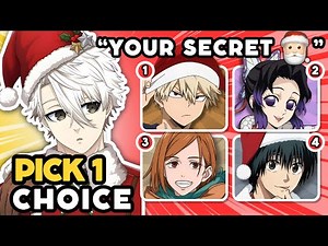 PICK your PERFECT ANIME CHRISTMAS! 🎄✨ | ANIME QUIZ