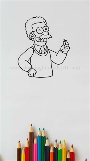 Drawing Canadian Flanders from Simpsons