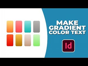 How to make gradient color text in InDesign