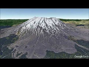 Mount Saint Helens with Topo Map and Imagery