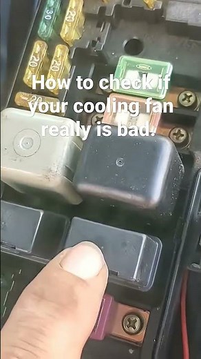 how to check your cooling fan relay.