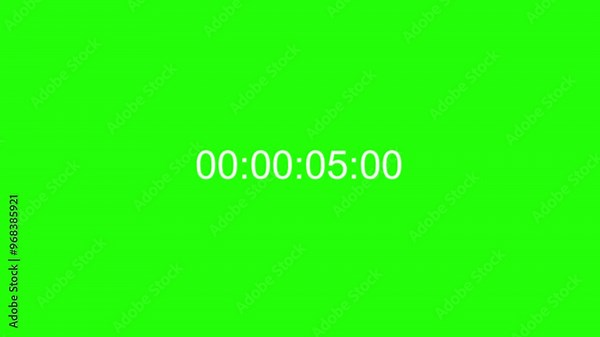 green screen timer countdown, time running out emergency hurry finish work urgency concept Stock Video
