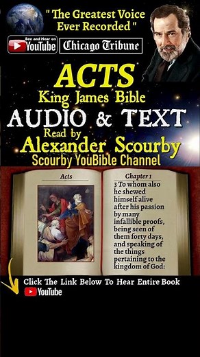 44~Book of Acts Short | By A. Scourby | AUDIO & TEXT | God is Spirit, Truth & Love #youtubeshorts