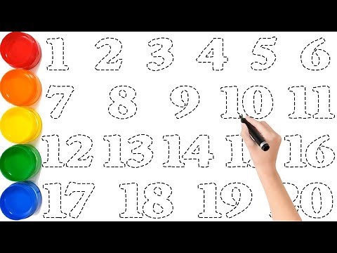 🎨 Numbers Drawing for Kids // Learn to Draw and Paint Numbers Step by Step for Kids // KS ART 🎨