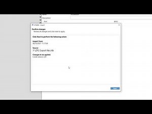 How to import a ZP2 configuration into ATS8600