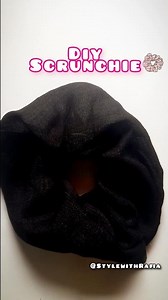 Easiest Scrunchie tutorial | Diy Scrunchie #sewing #craft #fashion #stitch #shorts