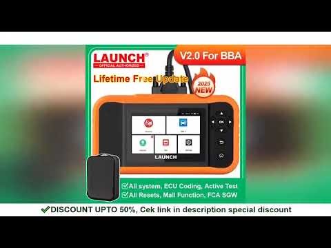 LAUNCH X431 Creader Elite 2.0 BBA ECU Coding Active Test for BMW for Benz for Audi Car Diagnostic To