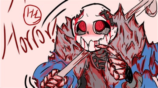 SK!horror horror sans 饿疯了🥵🥵🥵