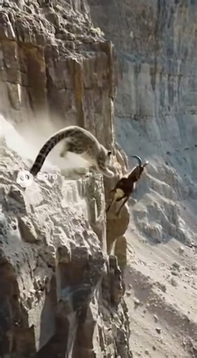 ☀️ Sun Drenched Terror! Snow Leopard's High Altitude Chase Ends in Cliff Plunge! 💥