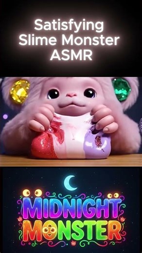 Insanely Relaxing Monster Slime ASMR – Viral Squishy Sounds #CuteMonster #slime