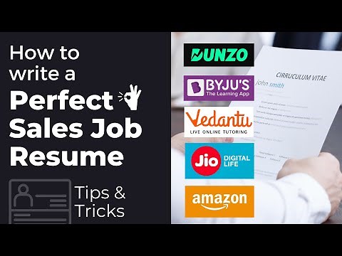 Perfect Sales Executive Resume | Complete Business Development Resume Writing (step by step)