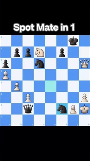 Spot Mate in 1🥶🧠 #chess #puzzle