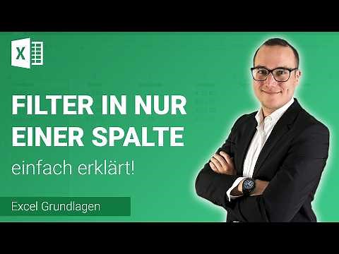 FILTER in nur einer SPALTE einfügen einfach erklärt | Lerne Microsoft Excel ✅