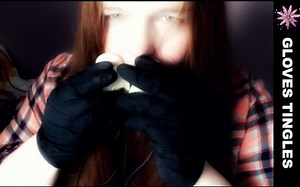 ASMR·百香果花姐姐 按摩双耳/耳语和橡胶手套