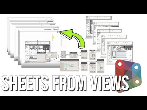 DYNAMO TUTORIAL - CREATE SHEETS FROM VIEWS