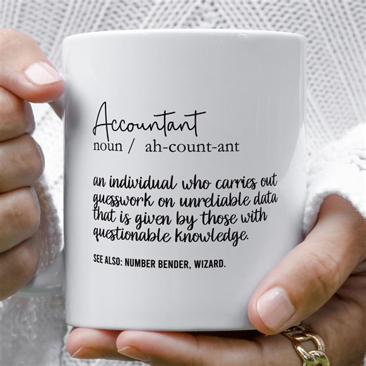 Funny Accountant Definition Mug, Chartered Accountant Gift - Etsy