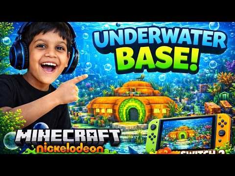 I Built an UNDERWATER BASE in Minecraft Java 😱🌊 | Nickelodeon Style!