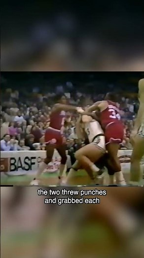 Larry Bird & Dr. J Trade Punches 👊