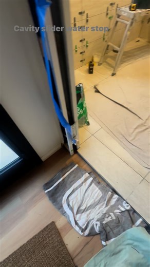 107K views · 116 reactions | How we finish our cavity slider water stop angle #waterstop #cavityslider #floortrim #floortiling | Curtis Constructions | Facebook