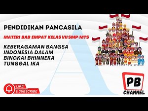 Keberagaman Bangsa Indonesia dalam bingkai Bhinneka Tunggal Ika #pancasila #pkn #ppkn #belajar #smp