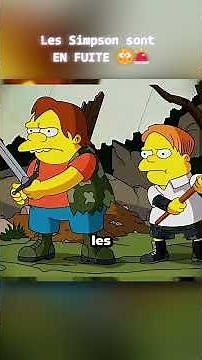 The Simpsons are ON THE RUN 😳🚨 #thesimpsons #springfield #cartoon #simpsons #homersimpson #cartoon