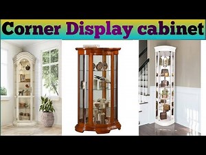 Corner Display Cabinet Design 2020/Top Excellent Corner Glass Cabinet Design For living room.