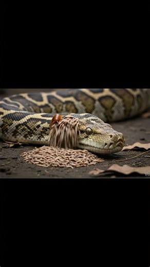 Woma Python Vs millipede #shorts #ai #shortfeed #yotybefeed #viral #millipede #Woma Python