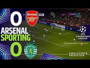 Arsenal 0 vs 0 Sporting Highlights ⚽ UEFA Champions League 25-26 (Simulation)