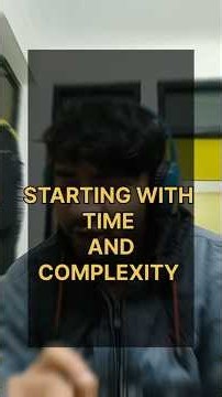 Starting (time & complexity)#dsa #changeyourmindsetchangeyourlife