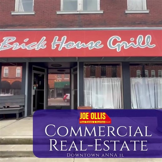 Commercial Real Estate on Main downtown Anna IL. Visit www.ollisauction.com#restaurant #southernillinois