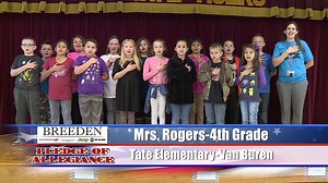 Mrs. Rogers – 4th Grade – Tate Elementary – Van Buren