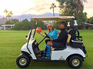 8.2K views · 107 reactions | Argyle socks ✔️️ Watch as our #ChillChaser discovers the art of FootGolf at Tahquitz Creek Golf Resort with FootGolf USA | Visit Greater Palm Springs | Facebook