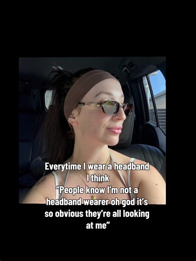 It’s like hat imposter syndrome #headband #headbandhairstyle #impostersyndrome